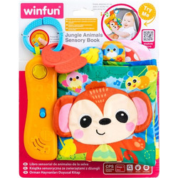 Winfun Μαλακό Βιβλιαράκι Τα Ζώα Της Ζούγκλας 3+ Μηνών