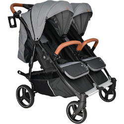 Bebe Stars Double Trouble Καρότσι για Δίδυμα Grey