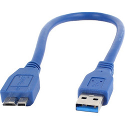 POWERMASTER PM-12900 USB 3.0 BLUE 30cm Micro USB Data Cable