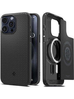 Spigen Mag Armor Mag MagSafe Back Cover Matte Black (iPhone 15 Pro)
