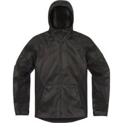 Μπουφάν Μηχανής Icon Synthhawk Zip Hoodie Jacket Μαύρο