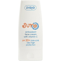Ziaja Sun Antioxidant Αντηλιακή Κρέμα Προσώπου SPF50+ 50ml