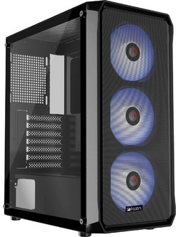Fazn Paradox Black Midi Tower Κουτί Υπολογιστή με Πλαϊνό Παράθυρο