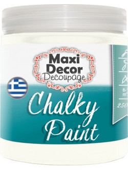 Maxi Decor Chalky Paint Χρώμα Κιμωλίας 521 Ζαχαρί 750ml