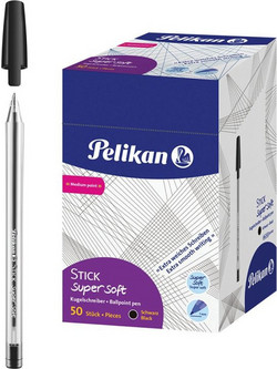 Pelikan Super Soft Στυλό Διαρκείας 1mm Μαύρο 50τμχ