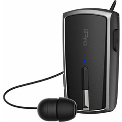 iPro RH120 Ακουστικό Bluetooth In Ear Πέτου Black Grey