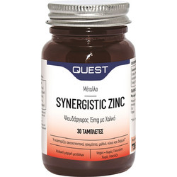 Quest Synergistic Zinc 15mg 30 Ταμπλέτες
