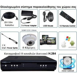 Ολοκληρωμένο Σύστημα Παρακολούθησης 8 καμερών