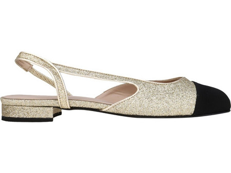 Slingbacks Kalogirou ΑΣΛΕΥ ΑΣΛΕΥ GLT-PLATINO+BLACK Γυναικείο