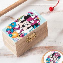Parisis Μπομπονιέρα Βάπτισης Σεντούκι Minnie Mouse Bloom από Ξύλο