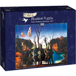 Puzzle Bluebird Puzzle Salvador Dali Swans Reflecting Elephants 1000 Κομμάτια
