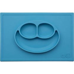 Ezpz Δίσκος & Πιάτο Σε Ένα Happy Mat In Blue