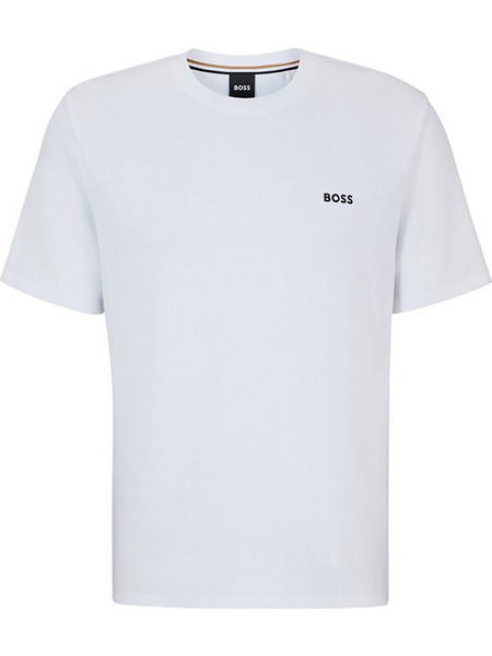 Ανδρικό Waffle T-Shirt BOSS 50480834-110 Λευκό
