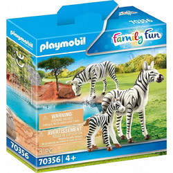 Playmobil Family Fun Δύο Ζέβρες με το Μικρό τους για 4+ Ετών 70356