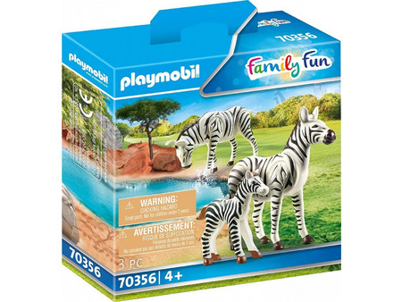 Playmobil Family Fun Δύο Ζέβρες με το Μικρό τους για 4+ Ετών 70356
