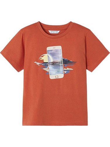 Mayoral Παιδικό T-Shirt Κοντομάνικο Πορτοκαλί 24-03003-041