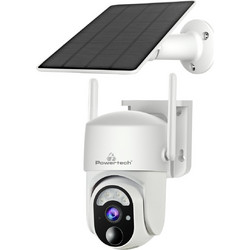 Powertech PT-1177 IP Κάμερα Ασφαλείας Wi-Fi 4MP Full HD+ Αδιάβροχη Μπαταρίας με Αμφίδρομη Επικοινωνία
