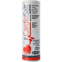 Uni-Pharma Αλάτι Υποκατάστατο Cardiosalt Με 50% Λιγότερο Νάτριο 250Gr