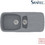 Sanitec Classic 309 Επικαθήμενος Νεροχύτης Γρανίτη Αντιστρεφόμενος Ματ Metallic Silver 97x51cm
