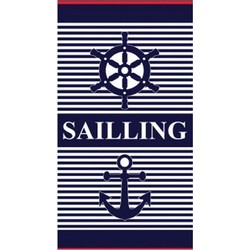 Sunshine Home Design 03 Πετσέτα Θαλάσσης Navy Μπλε 80x160cm