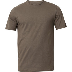 Zero RAW NECK BASIC T-SHIRT Χακί