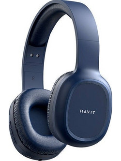 Havit H2590BT Pro Ασύρματα Bluetooth Ακουστικά Over Ear Μπλε