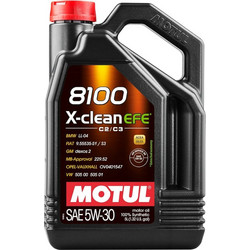 Motul 8100 X-Clean EFE Συνθετικό Λάδι Αυτοκινήτου 5W-30 5lt