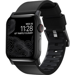 Nomad Active Pro Λουράκι Δερμάτινο Black (Apple Watch 42 / 44 / 45mm)