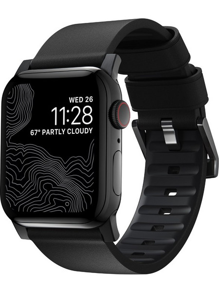 Nomad Active Pro Λουράκι Δερμάτινο Black (Apple Watch 42 / 44 / 45mm)