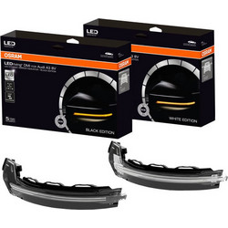 Φλας Καθρέπτη Για Audi A3 8V 12-20 Osram Dynamic Led Canbus Μαύρο 2 Τεμάχια AUDI OSRAM