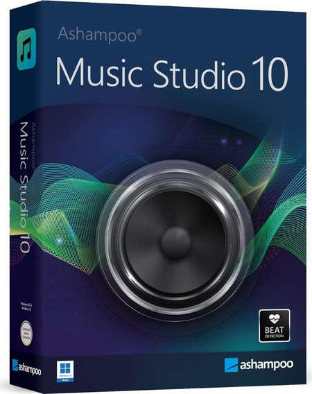 Ashampoo Music Studio 10, Music program for editing, converting and mixing audio files for Win 11, 10