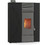 Thermogatz GSP Slim Canalize 12 Black Σόμπα Pellet Αερόθερμη 12kW