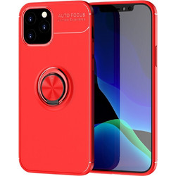Ancus AutoFocus Shockproof Ring Holder Back Cover Red (iPhone 12 / 12 Pro)