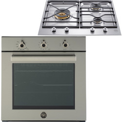 Bertazzoni Φούρνος Ηλεκτρικός Άνω Πάγκου 57lt 59.5cm F605PROGKX με Εστίες Αερίου PM6030X