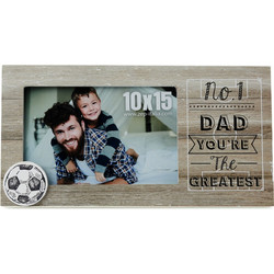 Κορνίζα Zep No1 Dad Ξύλινη Για Φωτογραφία 10X15εκ Σε Μπεζ Χρώμα