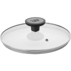 Καπάκι Γυάλινο Leo 3950325 20cm Clear-Black BergHOFF Γυαλί