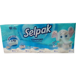 SELPAK COMFORT ΧΑΡΤΟΜΑΝΤΗΛΑ 3 φύλλων (Συσκευασία 10τεμ)