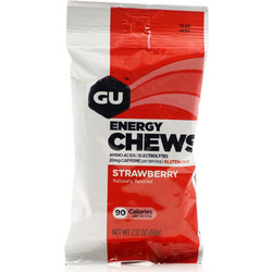 GU Energy Chews Strawberry 16 Ζελεδάκια