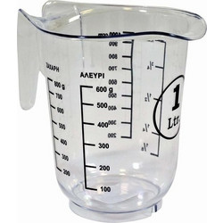ΜΕΖΟΥΡΑ ΠΛΑΣΤΙΚΗ 1000ml ΔΟΣΟΜΕΤΡΗΤΗΣ ΔΙΑΦΑΝΗ