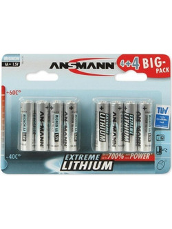 Ansmann Extreme Lithium AA 8τμχ