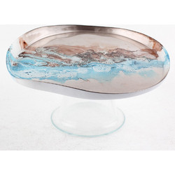 Πιάτο με πόδι Volcano γυάλινο 21cm Marva 839035