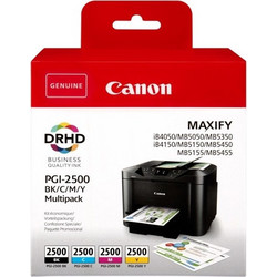 Canon PGI-2500 B/C/M/Y Πακέτο 4 Μελανιών Εκτυπωτή Inkjet 9290B004
