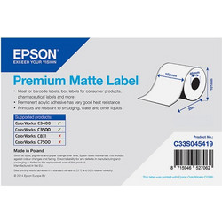 Αυτοκόλλητες Ετικέτες Epson C33S045419 Premium 102 x 35mm
