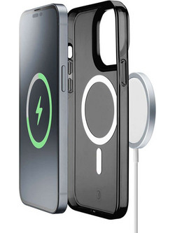 Μαγνητική Θήκη Back Cover Magsafe Για iPhone 15 Pro GLOSSMAGIPH15PROK Black Cellular Line