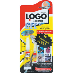 LOGO ΚΟΛΛΑ ΣΤΙΓΜΗΣ GEL 2+1gr ΔΩΡΟ