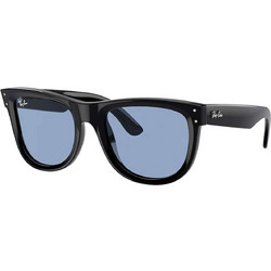 Ray-Ban RB0502S 667772 Ανδρικά Γυαλιά Ηλίου Τετράγωνα Κοκάλινα Μαύρα με Μπλε Polarized Φακό