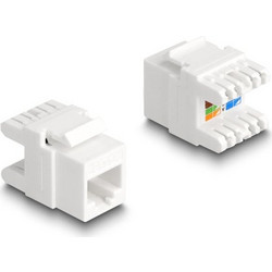 DELOCK keystone module RJ45 σε LSA Cat.6A 88131, toolfree, λευκό