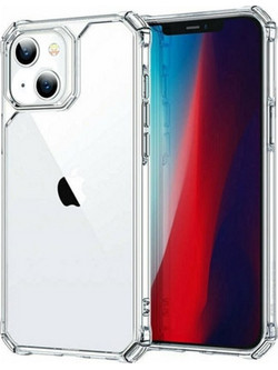 Back Cover Θήκη Σιλικόνης Anti-Shock για iPhone 14 Plus Διάφανο
