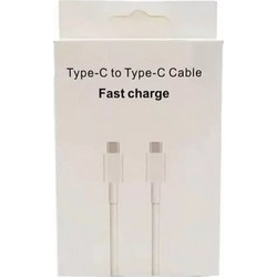 ΚΑΛΩΔΙΟ TYPE C ΣΕ TYPE C (USB-C) FAST - ΛΕΥΚΟ 100cm