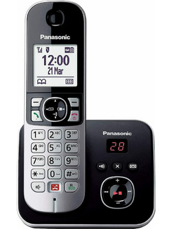 Panasonic KX-TG6861 Ασύρματο Τηλέφωνο με Ανοιχτή Ακρόαση Μαύρο